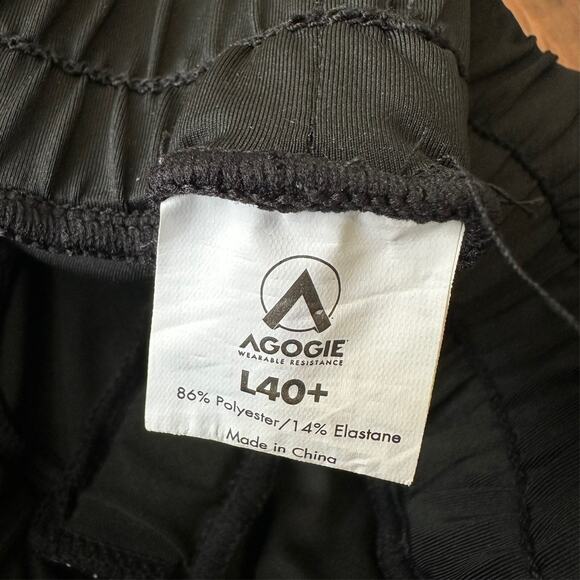 AGOGIE +40 Resistance Pants Black Elastic Waist HR Ruched Performance - Picture 8 of 12